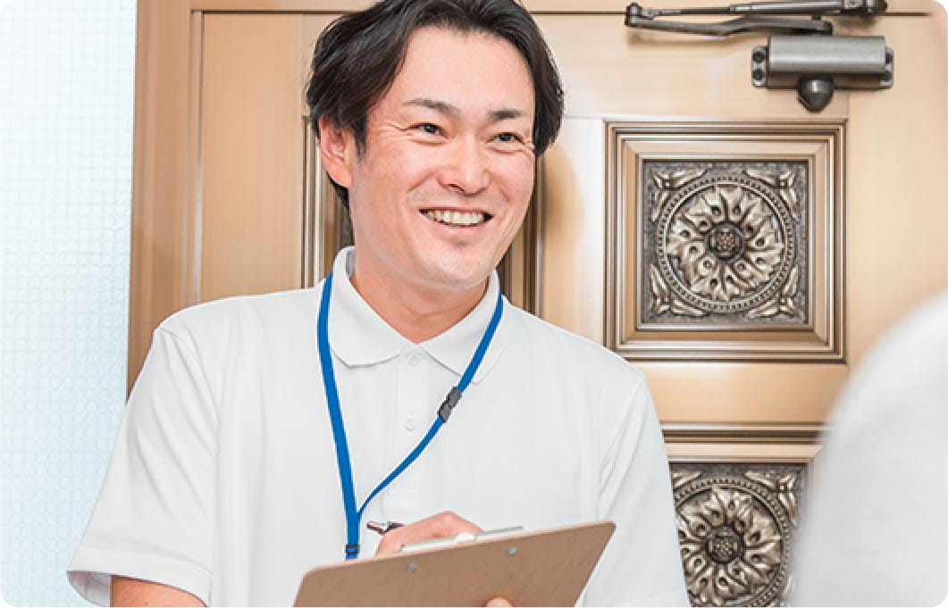 理学療法士 Wさんの写真。訪問看護ステーション東京の仕事のやりがいについて語る